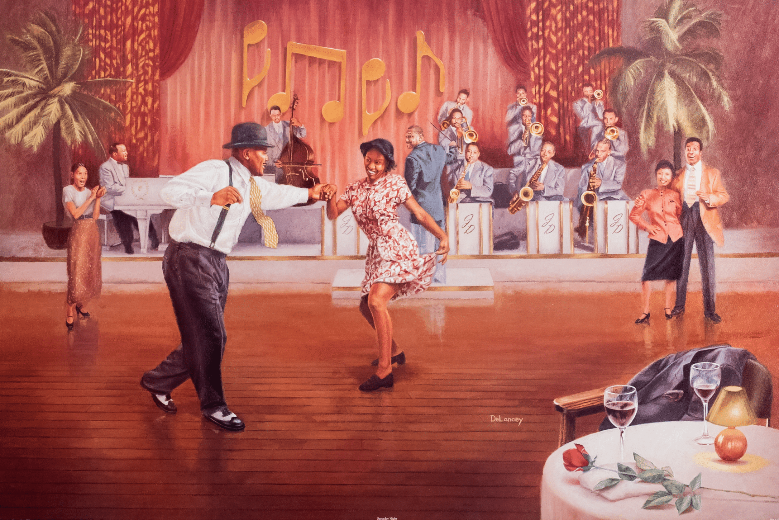 Saturday Night by DeLancey, Art Poster Print for Wall, Home Decor - Image 1
