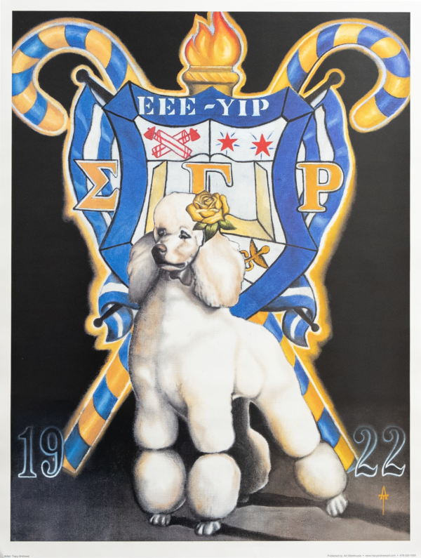 Sigma Poodle by Tracy Andrews, Art Poster Print for Wall, Home Decor