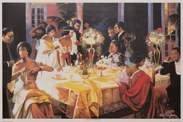 Social Gathering art print by Alix Beaujour