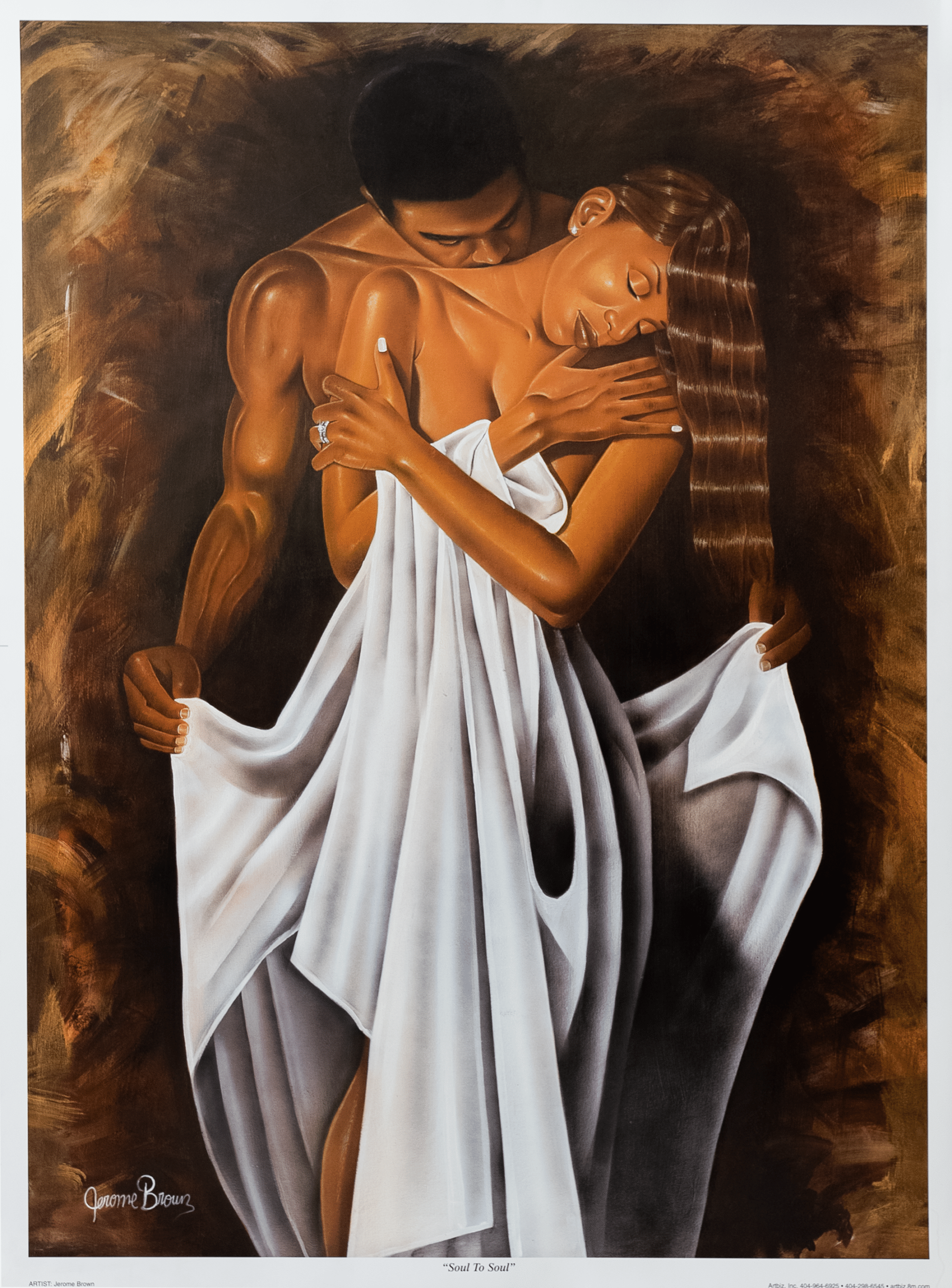 Soul to Soul by Jerome Brown, Art Poster Print for Wall, Home Decor - Image 1