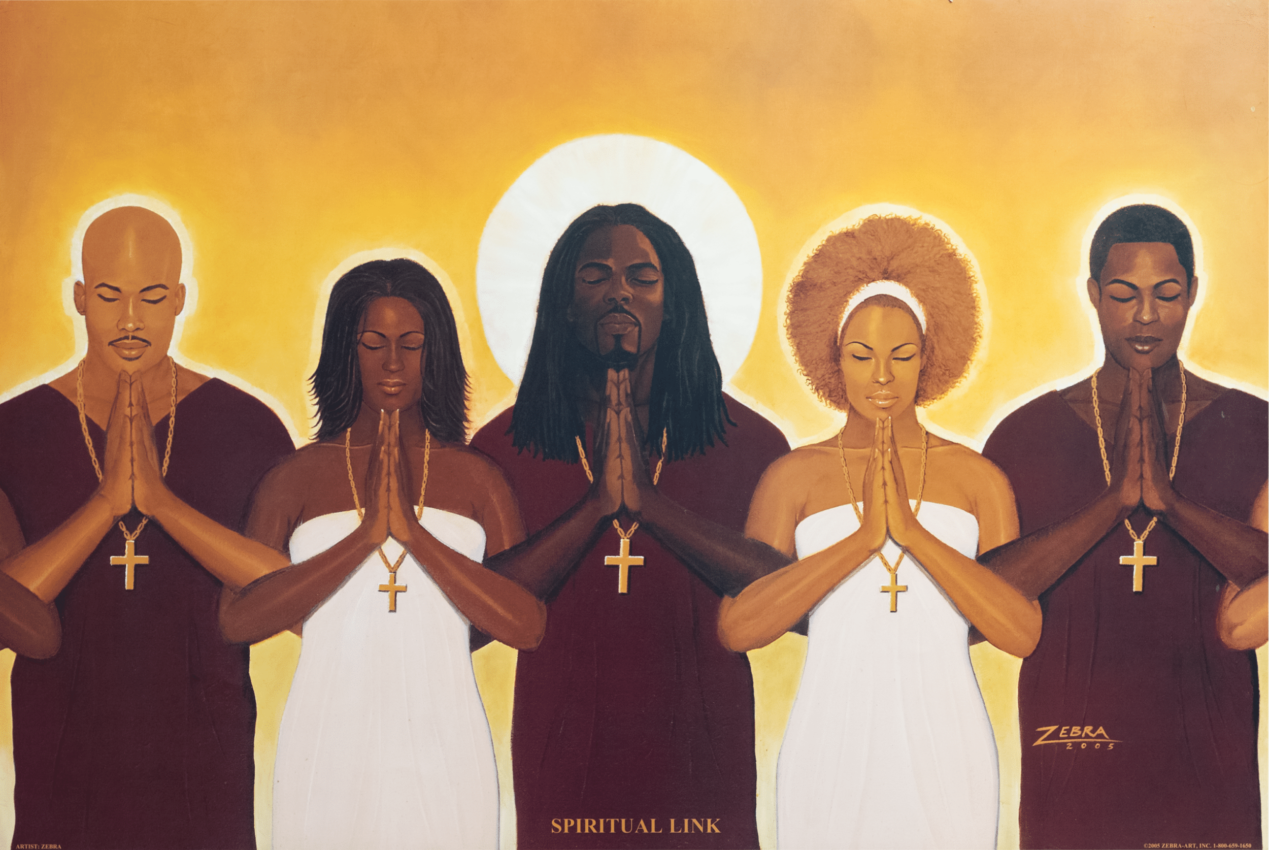Spiritual Link by WAK, Art Poster Print for Wall, Home Decor - Image 1