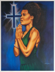 Standing in His Light art print by Fred Mathews