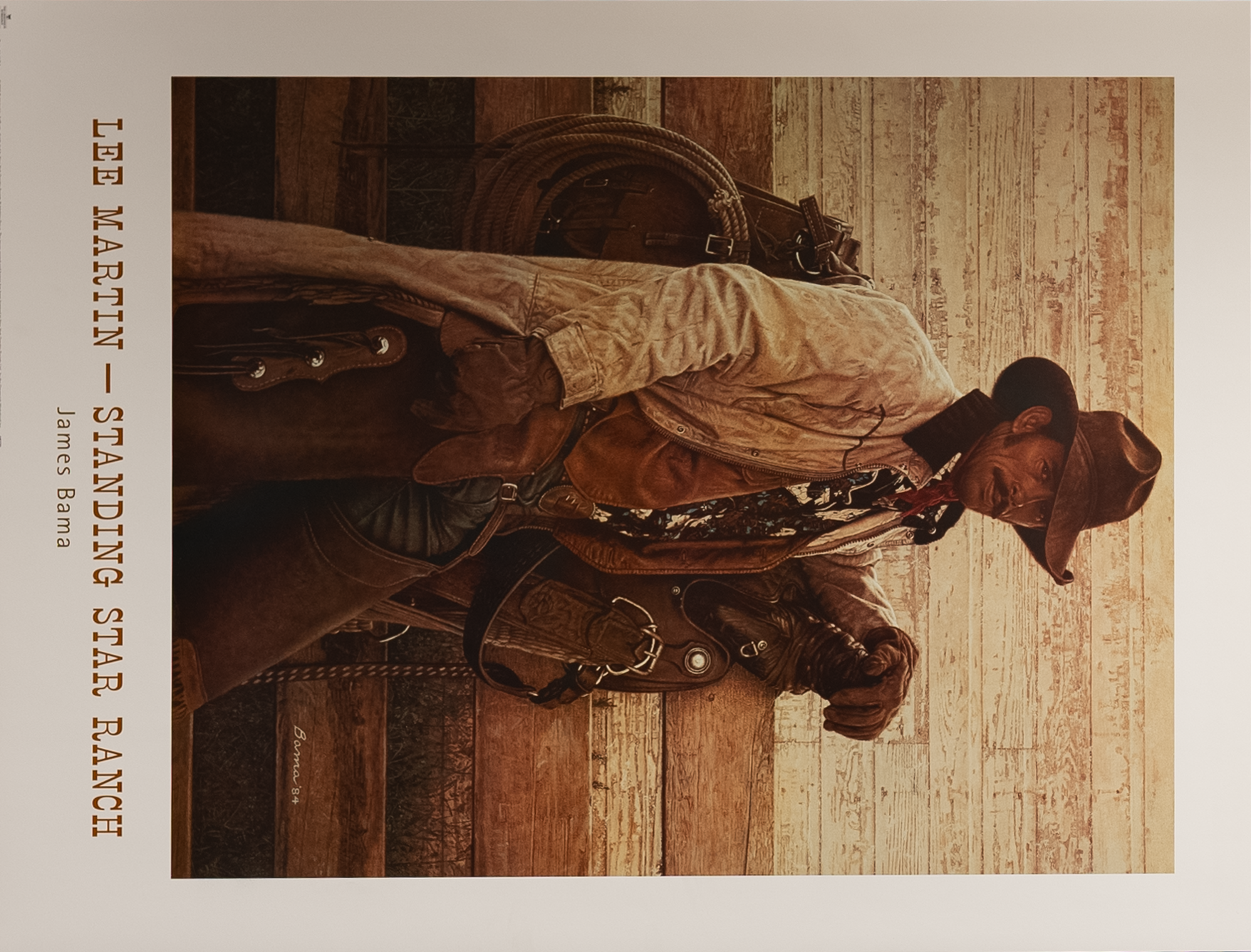 Standing Star Ranch by Bana, Art Poster Print for Wall, Home Decor