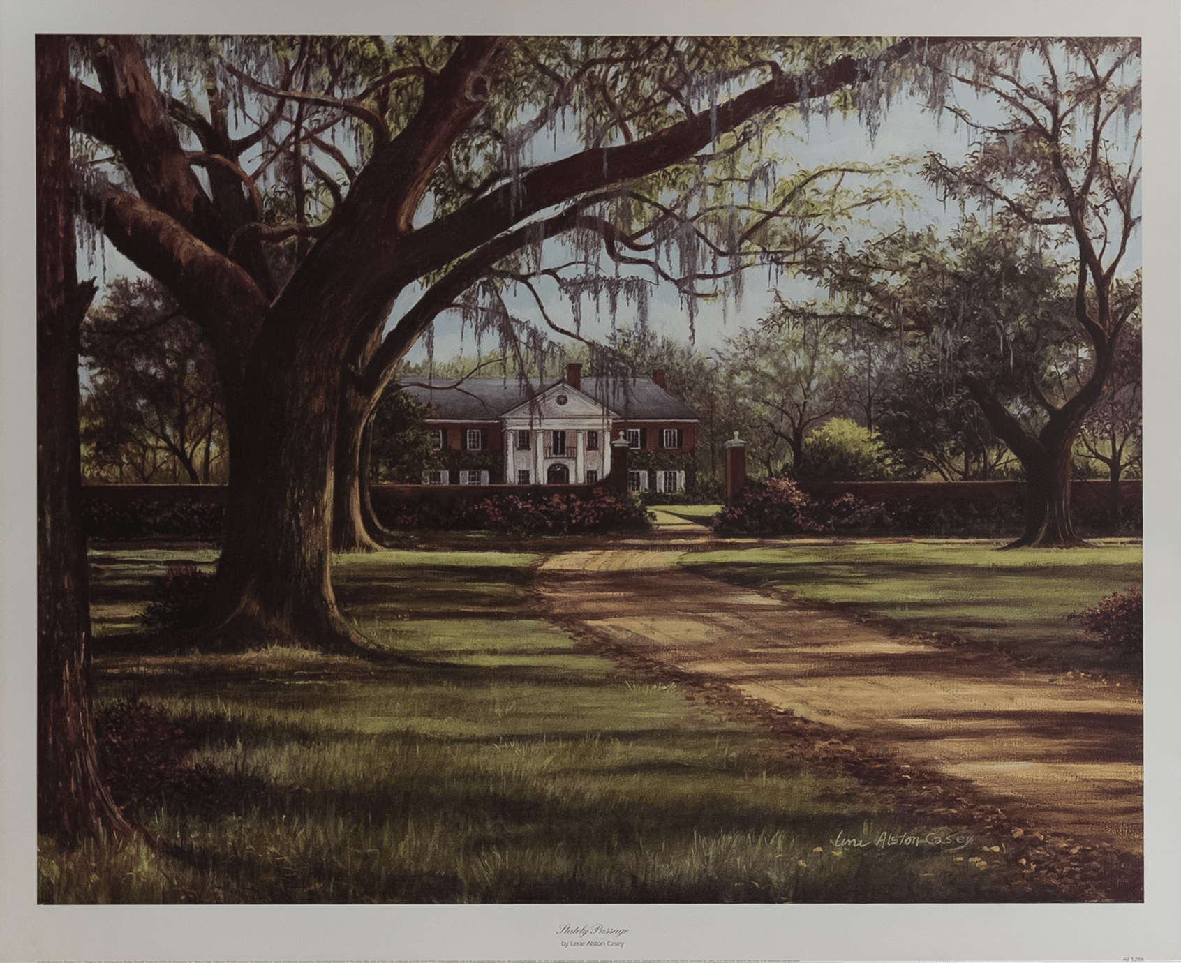 Stately Passage by Casey, Art Poster Print for Wall, Home Decor