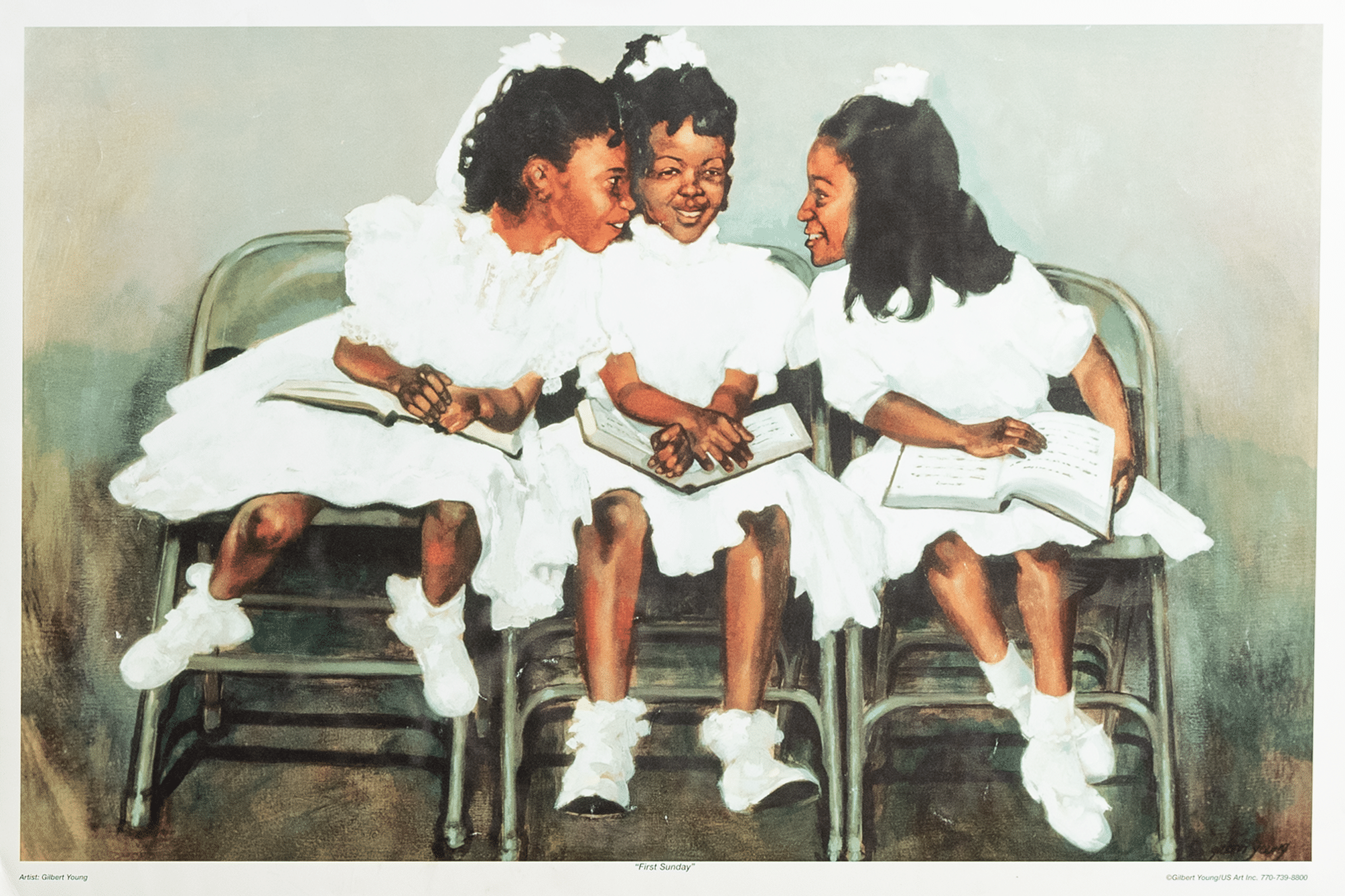 Sunday Morning by Gilbert Young, Art Poster Print for Wall, Home Decor - Image 1
