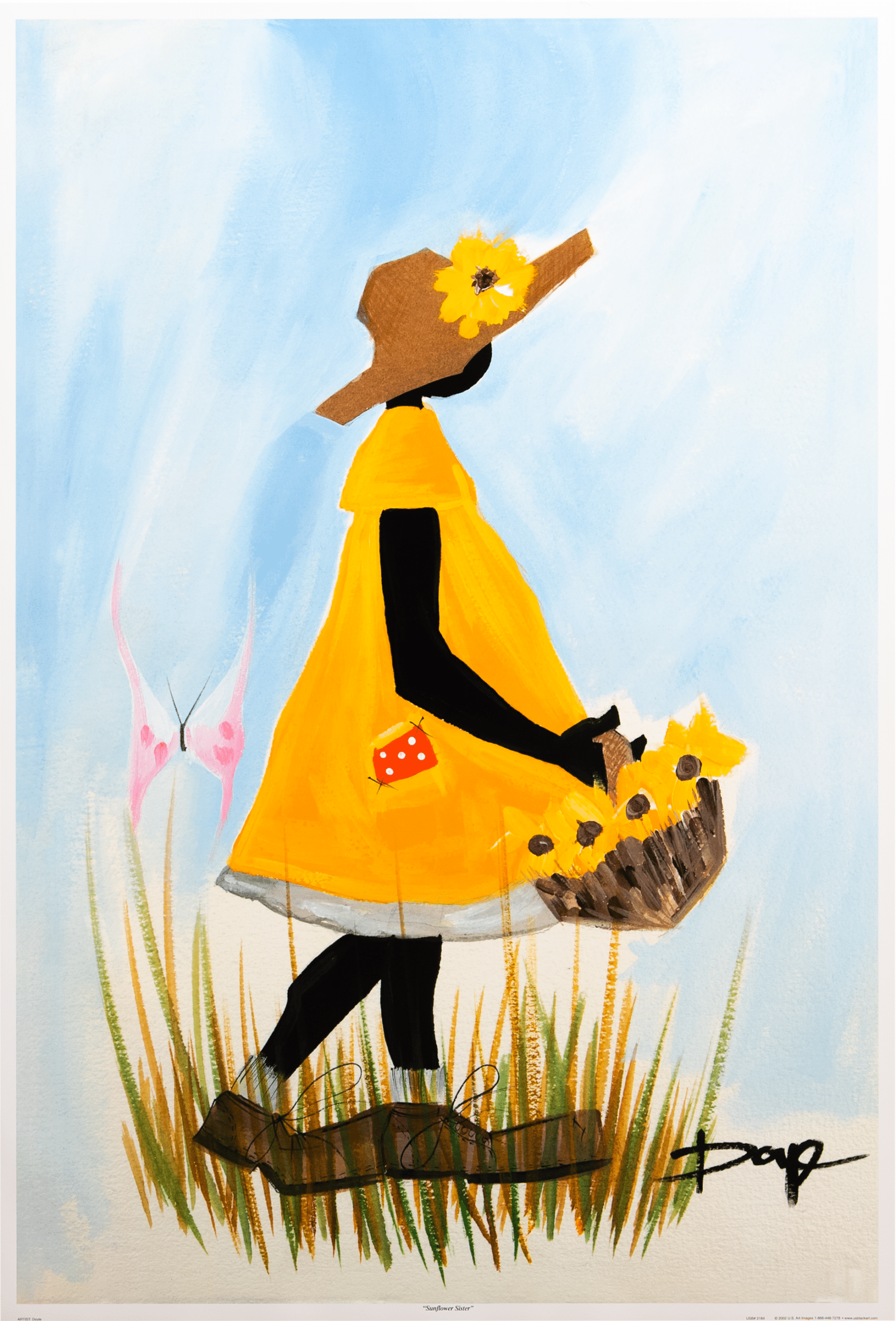 Sunflower Sister by Doyle, Art Poster Print for Wall, Home Decor - Image 1