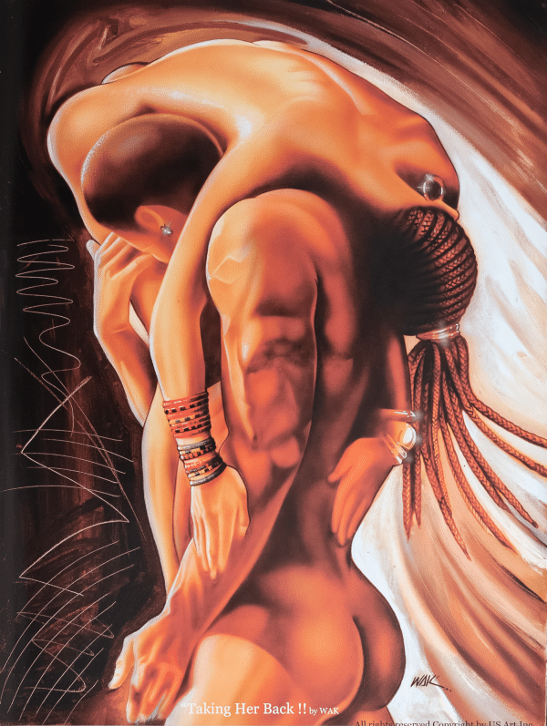 Taking Her Back by WAK, Art Poster Print for Wall, Home Decor