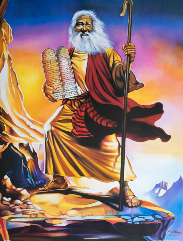 Ten Commandments by Alix Beaujour, Art Poster Print for Wall, Home Decor