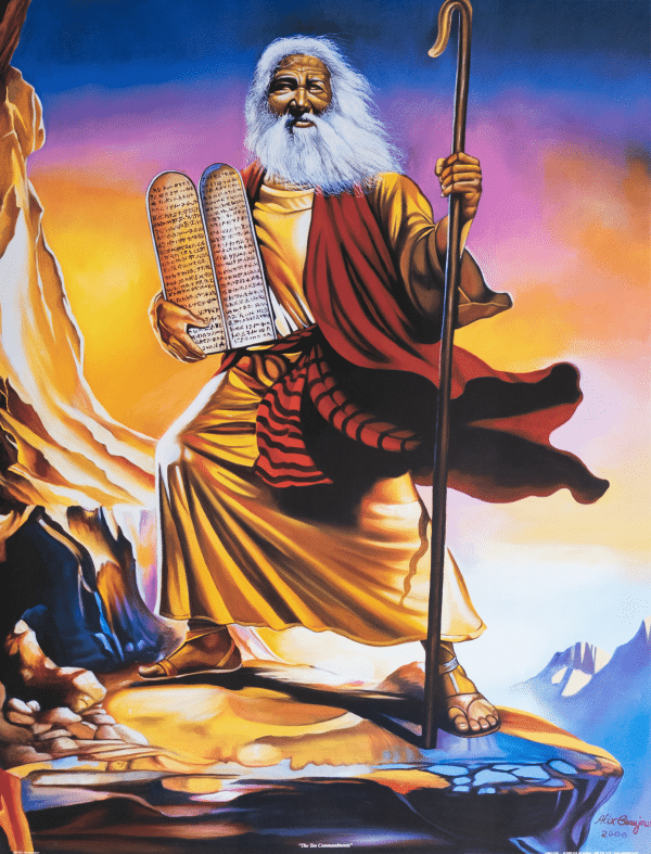 Ten Commandments art print by Alix Beaujour
