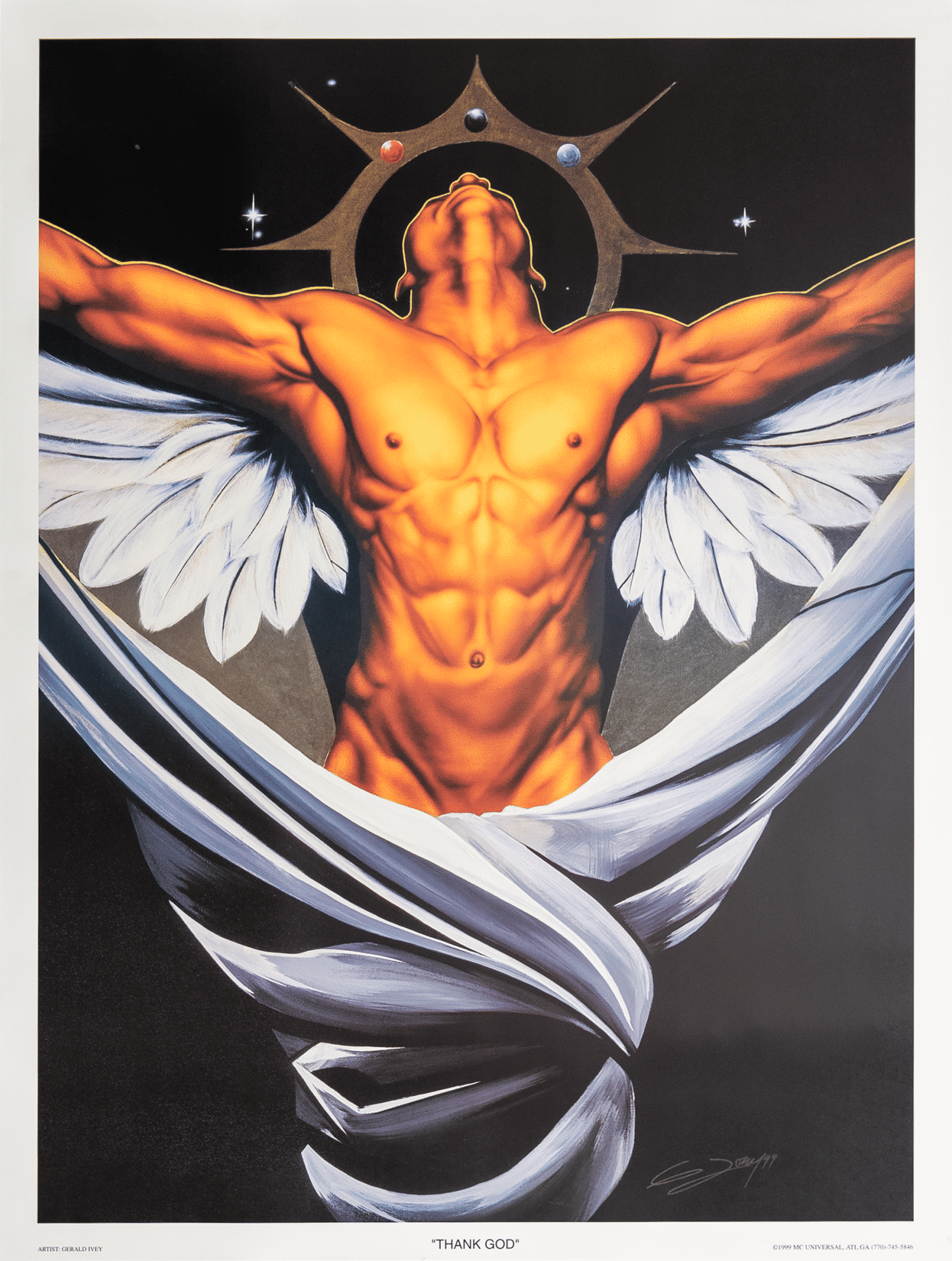 Thank God art print by Gerald Ivey