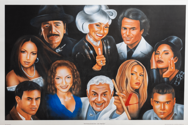 The Greatest of All Time Latin Superstar by Jerome Brown, Art Poster Print for Wall, Home Decor