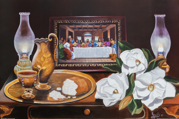 The Last Supper by H.L. Woodall, Art Poster Print for Wall, Home Decor