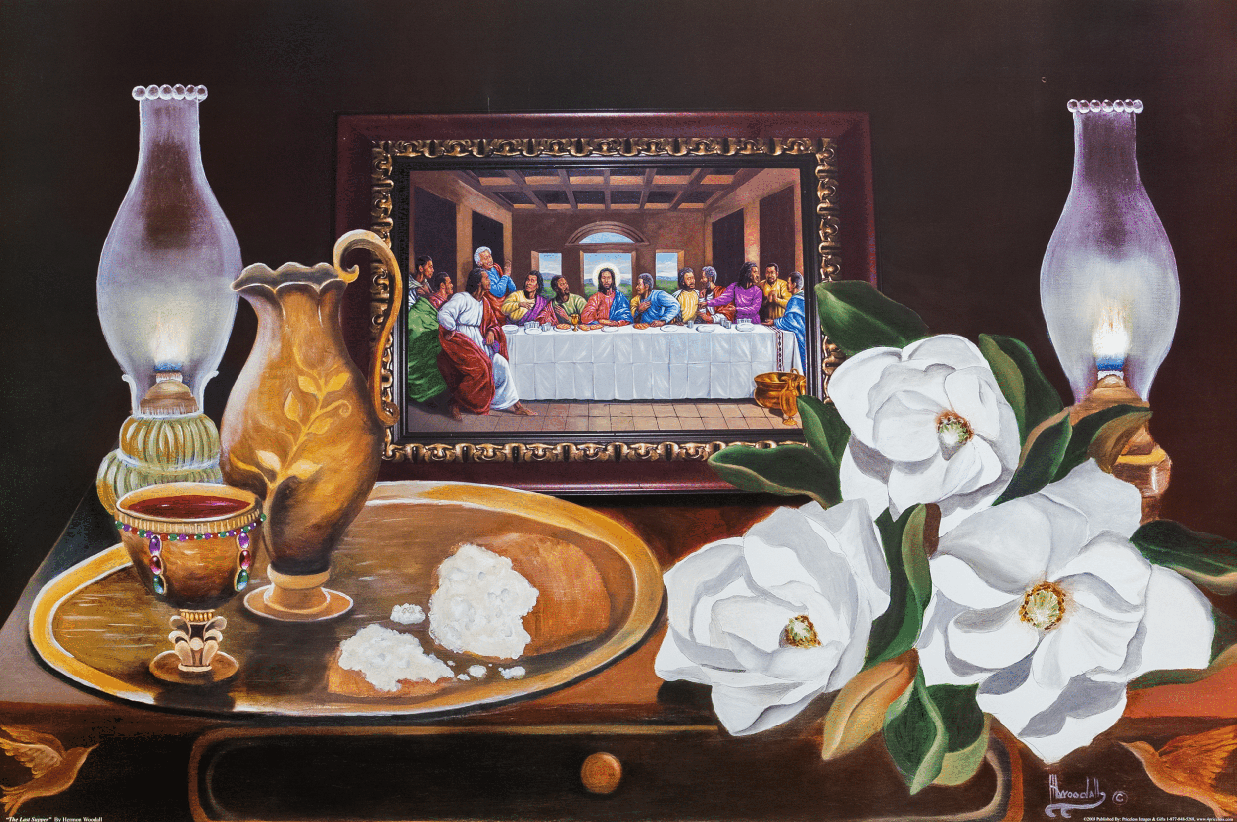 The Last Supper by H.L. Woodall, Art Poster Print for Wall, Home Decor - Image 1