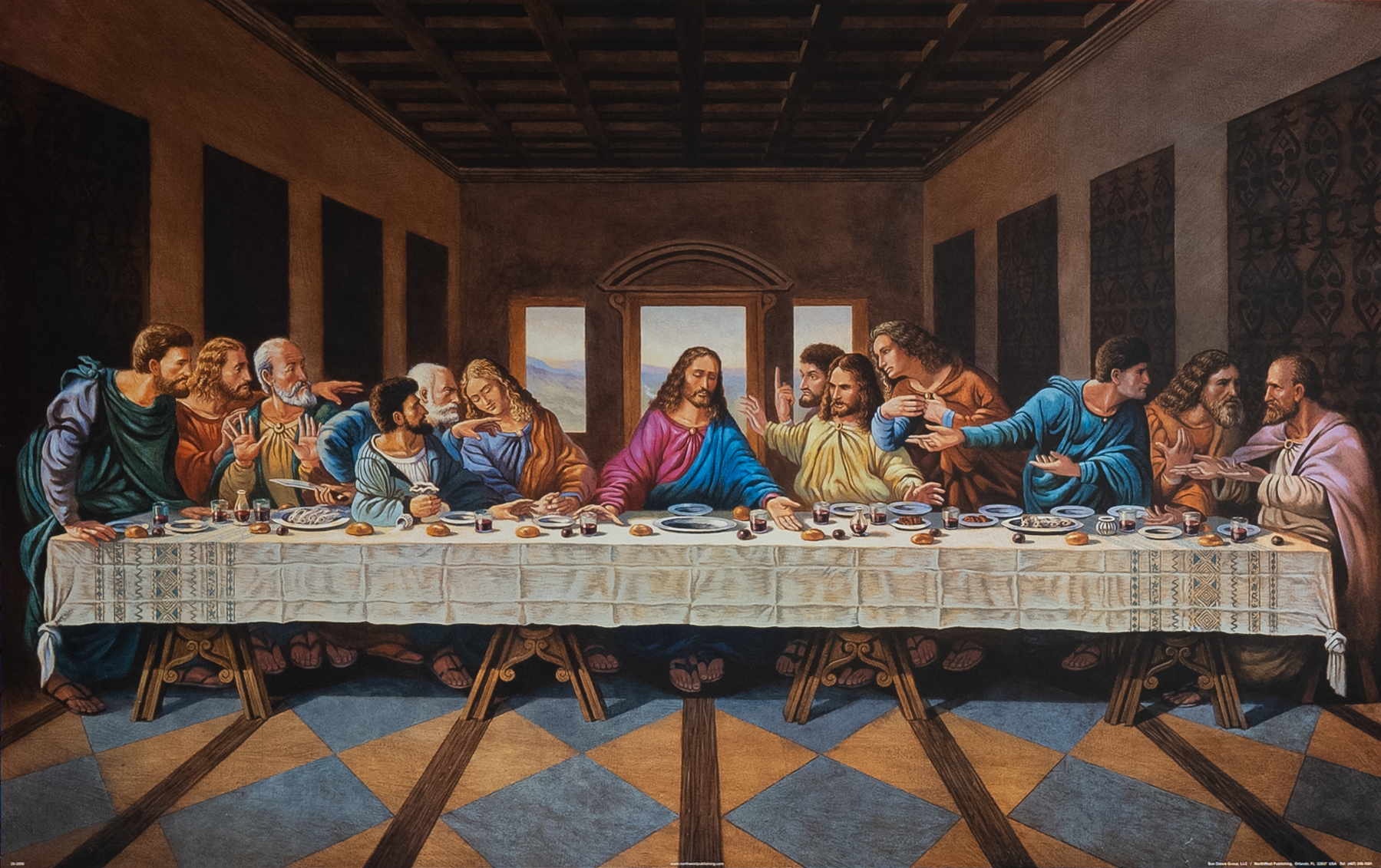 The Last Supper, Art Poster Print for Wall, Home Decor