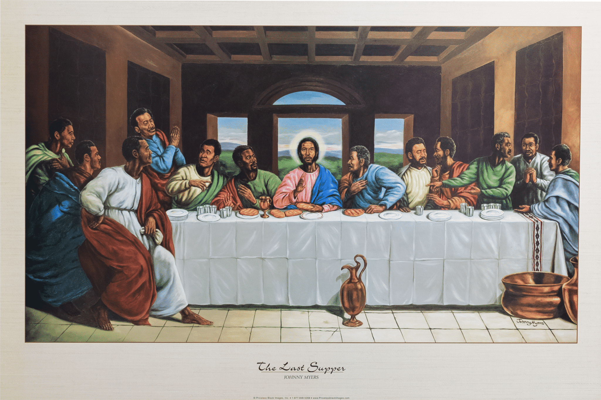 The Last Supper art print by Johnny Myers