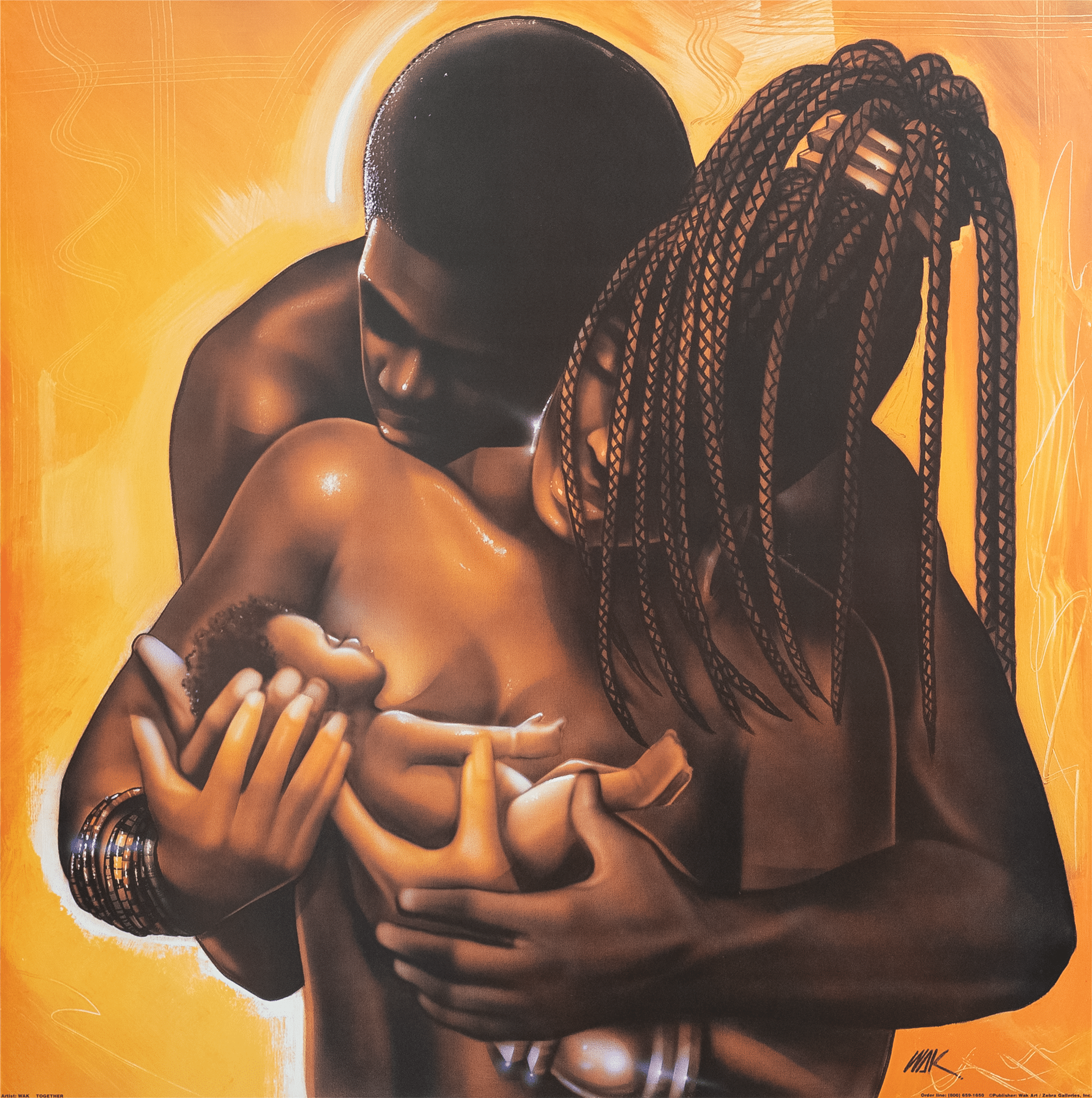 Together by WAK, Art Poster Print for Wall, Home Decor - Image 1