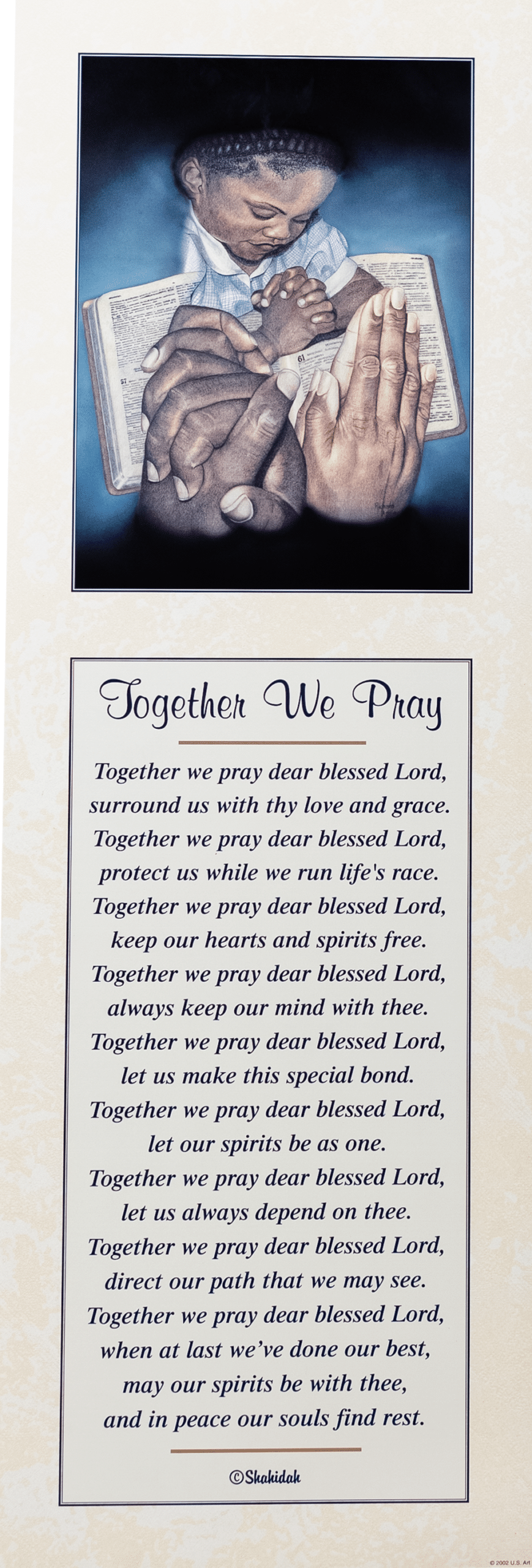 Together We Pray by Shahidah, Art Poster Print for Wall, Home Decor - Image 1
