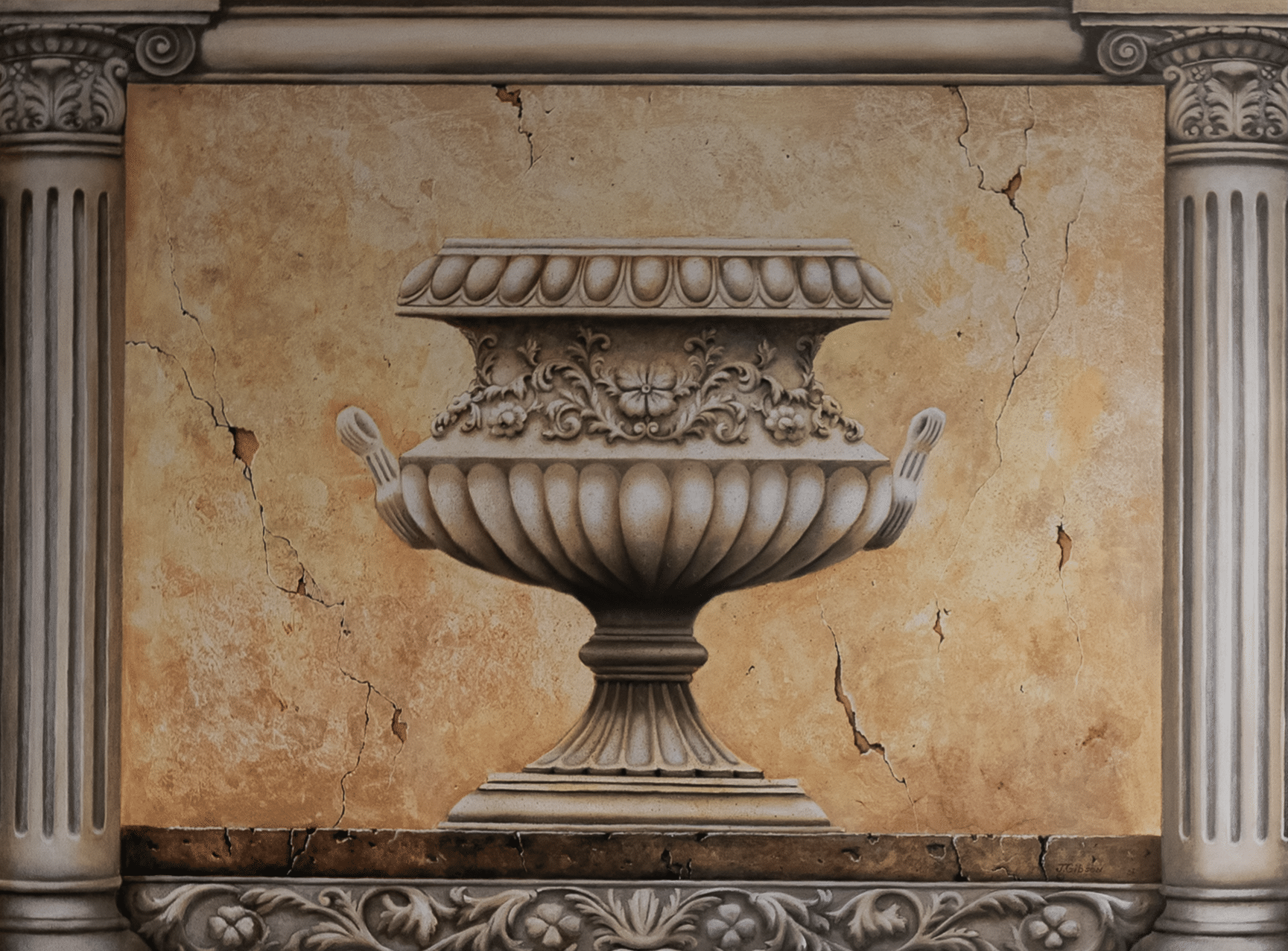 Vase by Gibson, Art Poster Print for Wall, Home Decor