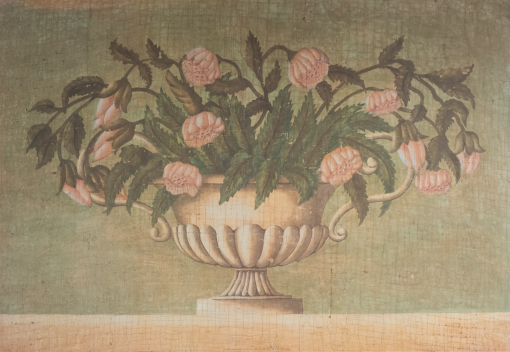 Vase With Pink Flowers, Art Poster Print for Wall, Home Decor