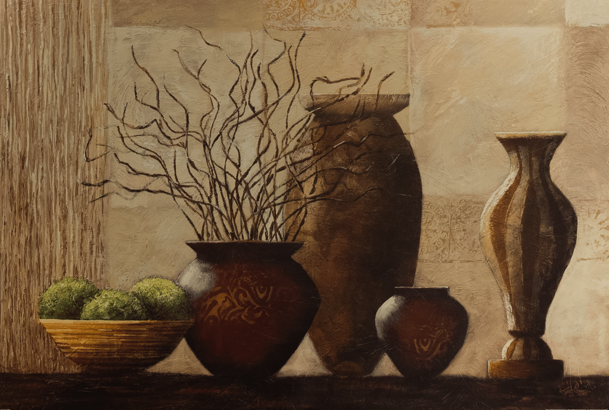 Vessels of Bali by Goggins, Art Poster Print for Wall, Home Decor