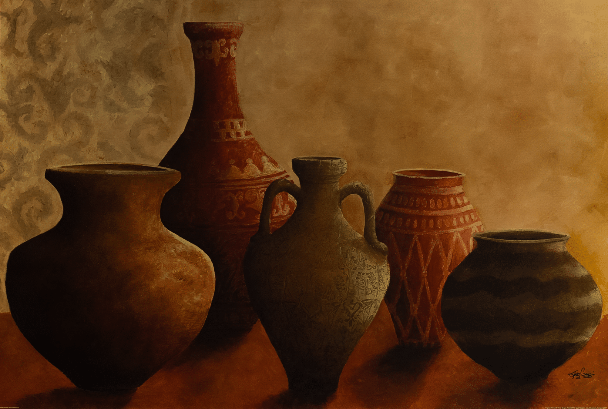 Vessels of Casablanca I by Goggins, Art Poster Print for Wall, Home Decor