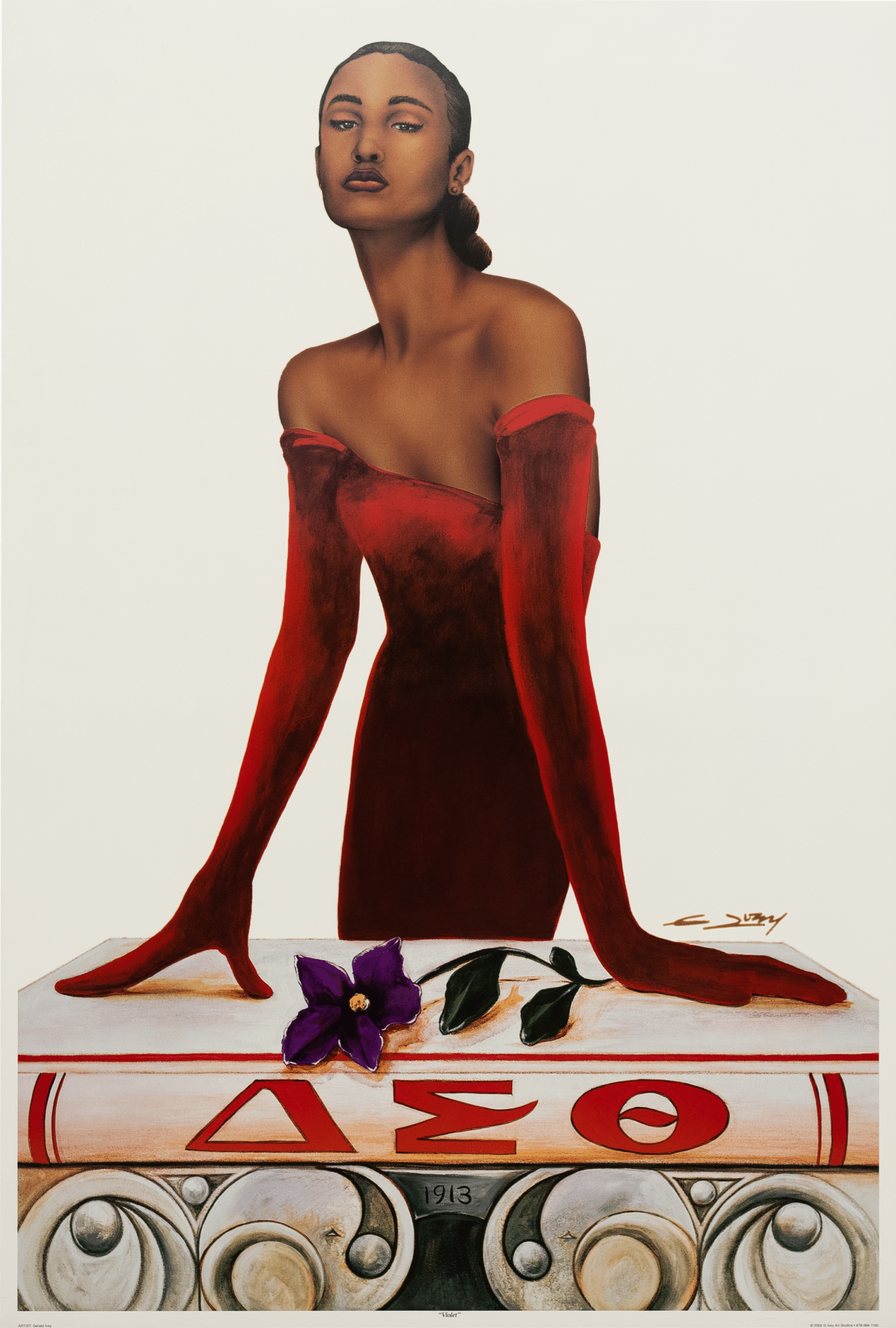 Violet by Gerald Ivey, Art Poster Print for Wall, Home Decor - Image 1