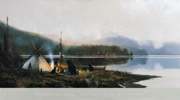 Visitors on the North Fork by Coleman, Art Poster Print for Wall, Home Decor