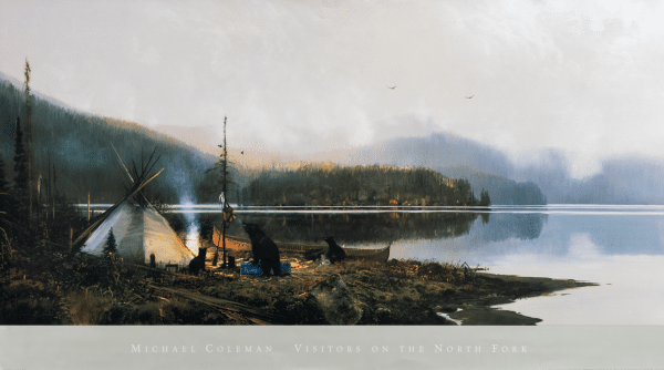 Visitors on the North Fork by Coleman, Art Poster Print for Wall, Home Decor