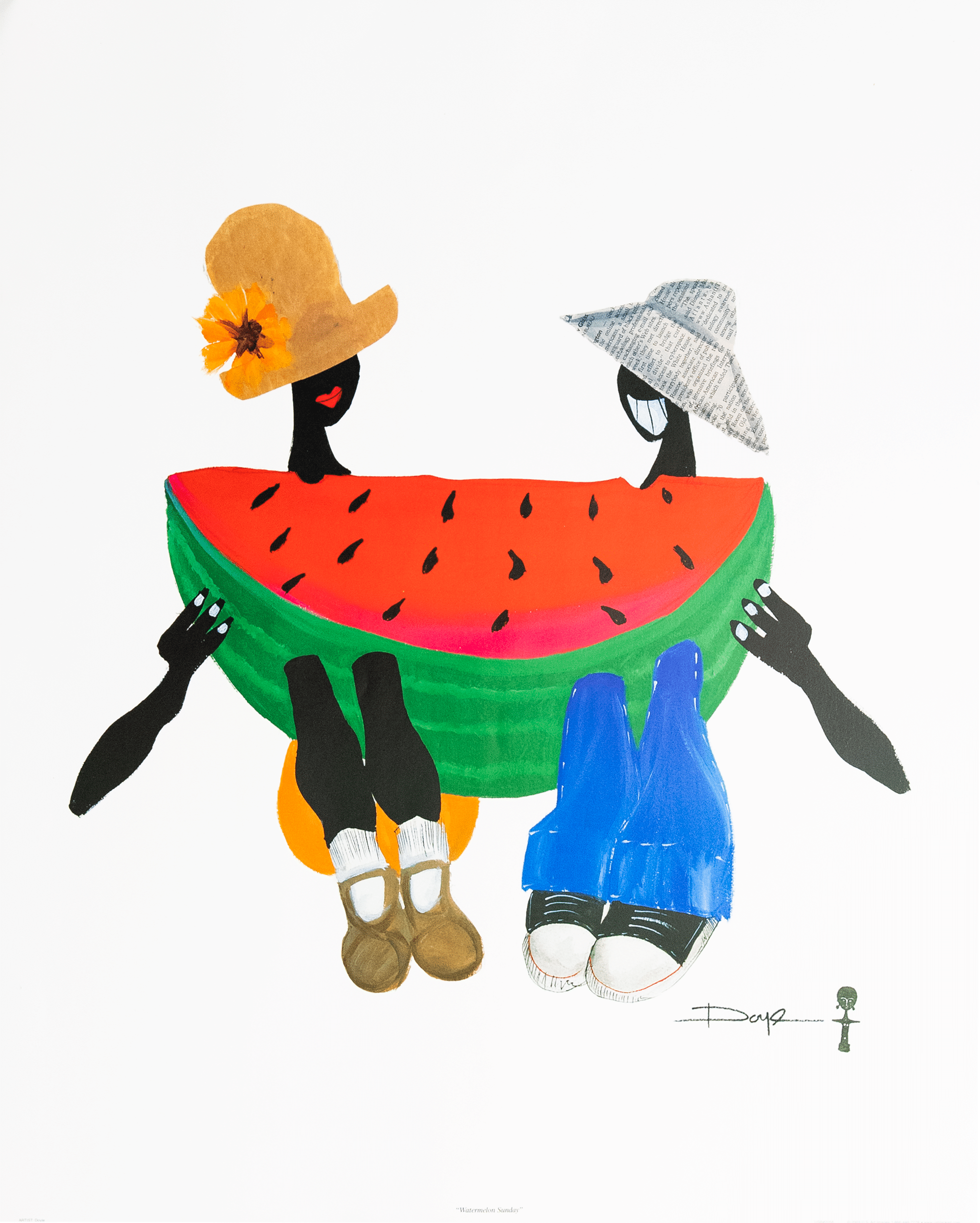 Watermelon Sunday by Doyle, Art Poster Print for Wall, Home Decor - Image 1