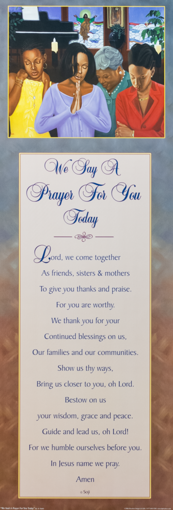 We Said a Prayer For You Today by Henry Lee Battle, Art Poster Print for Wall, Home Decor