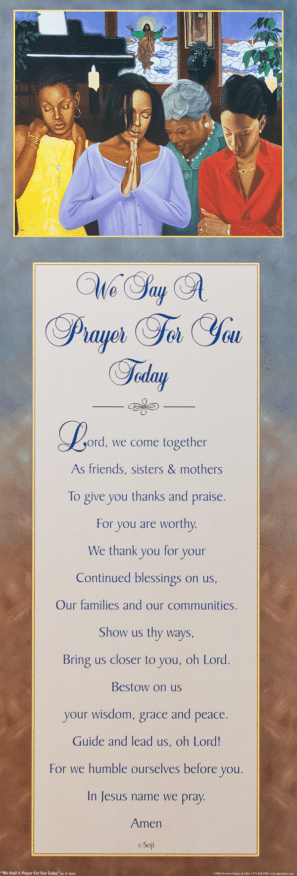 We Said a Prayer For You Today by Henry Lee Battle, Art Poster Print for Wall, Home Decor