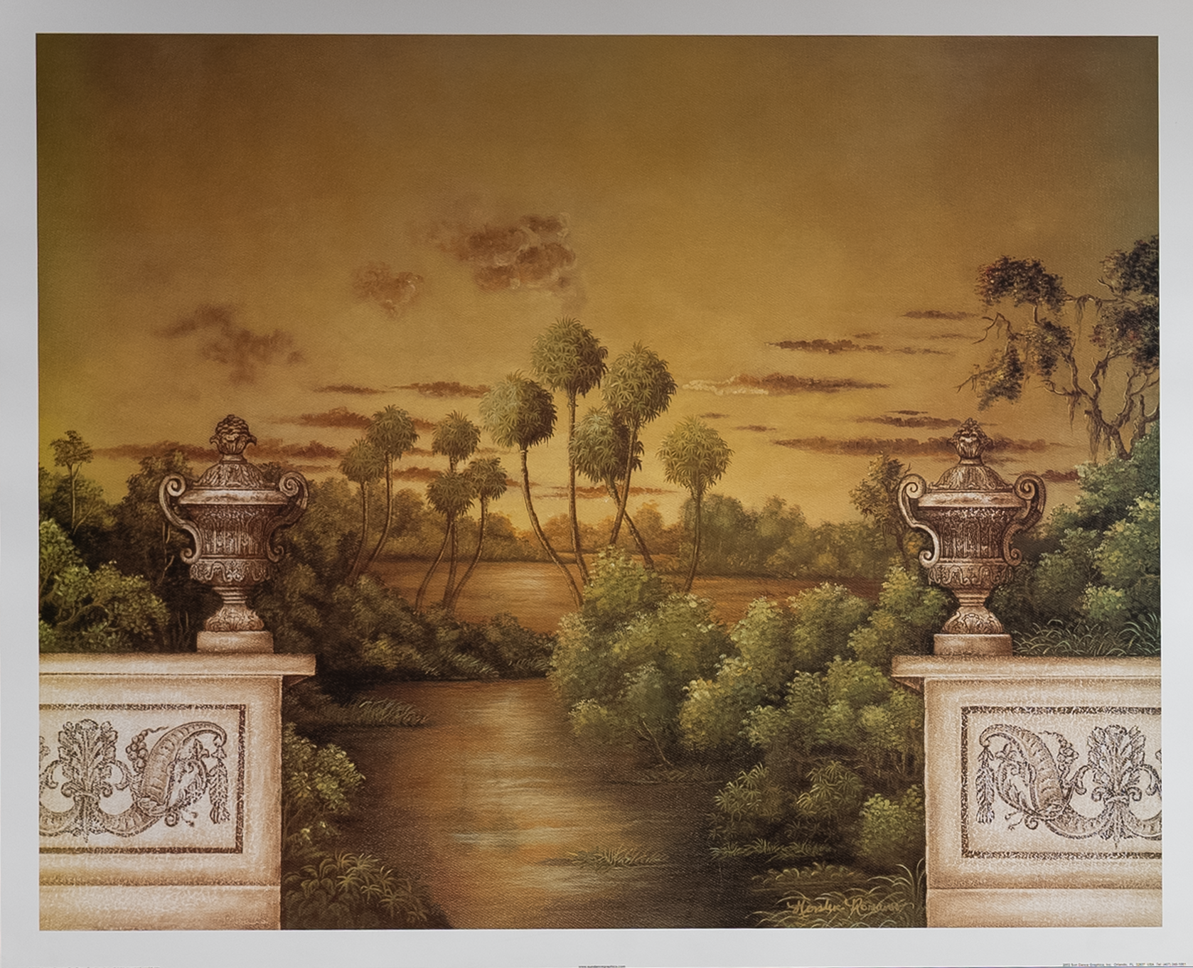 Wetlands Horizon I by Kessler-Romano, Art Poster Print for Wall, Home Decor