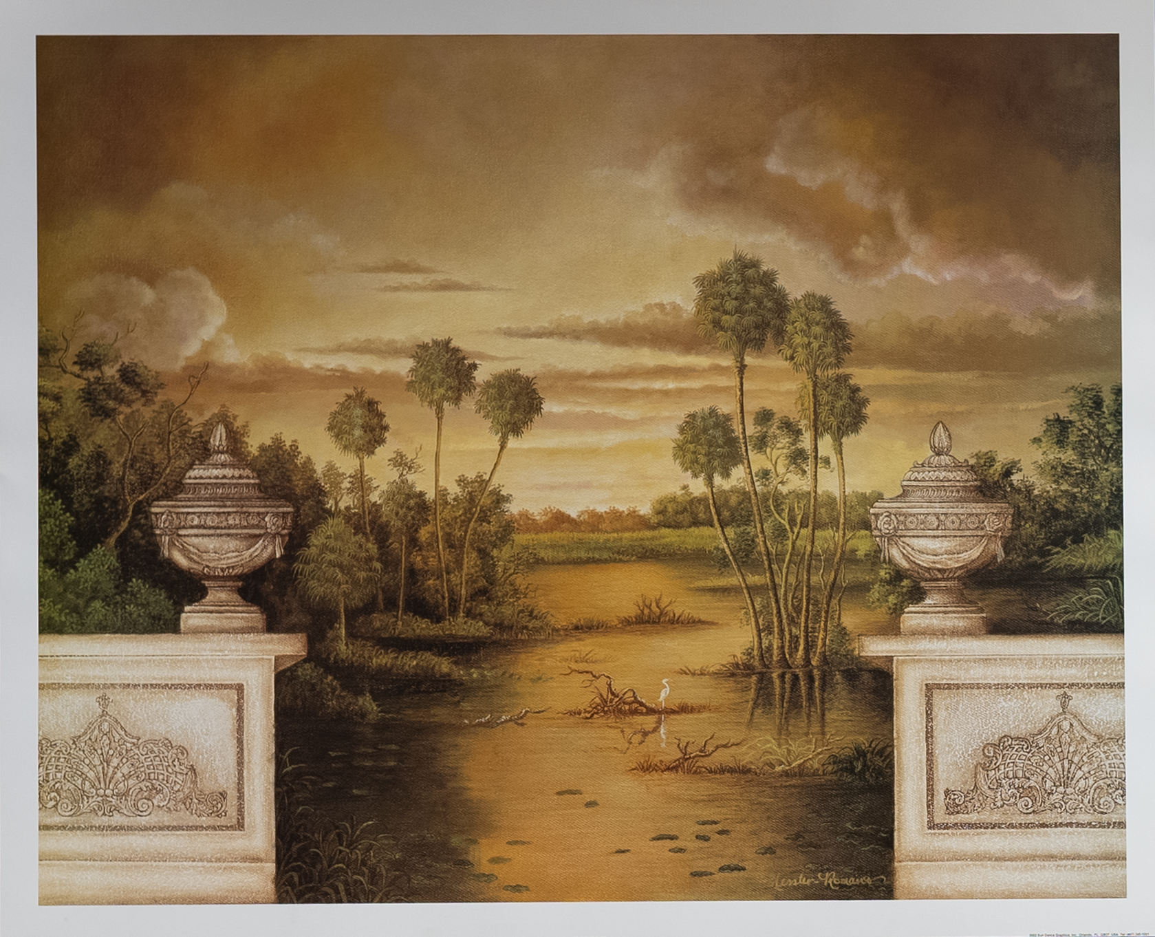 Wetlands Horizon II by Kessler-Romano, Art Poster Print for Wall, Home Decor