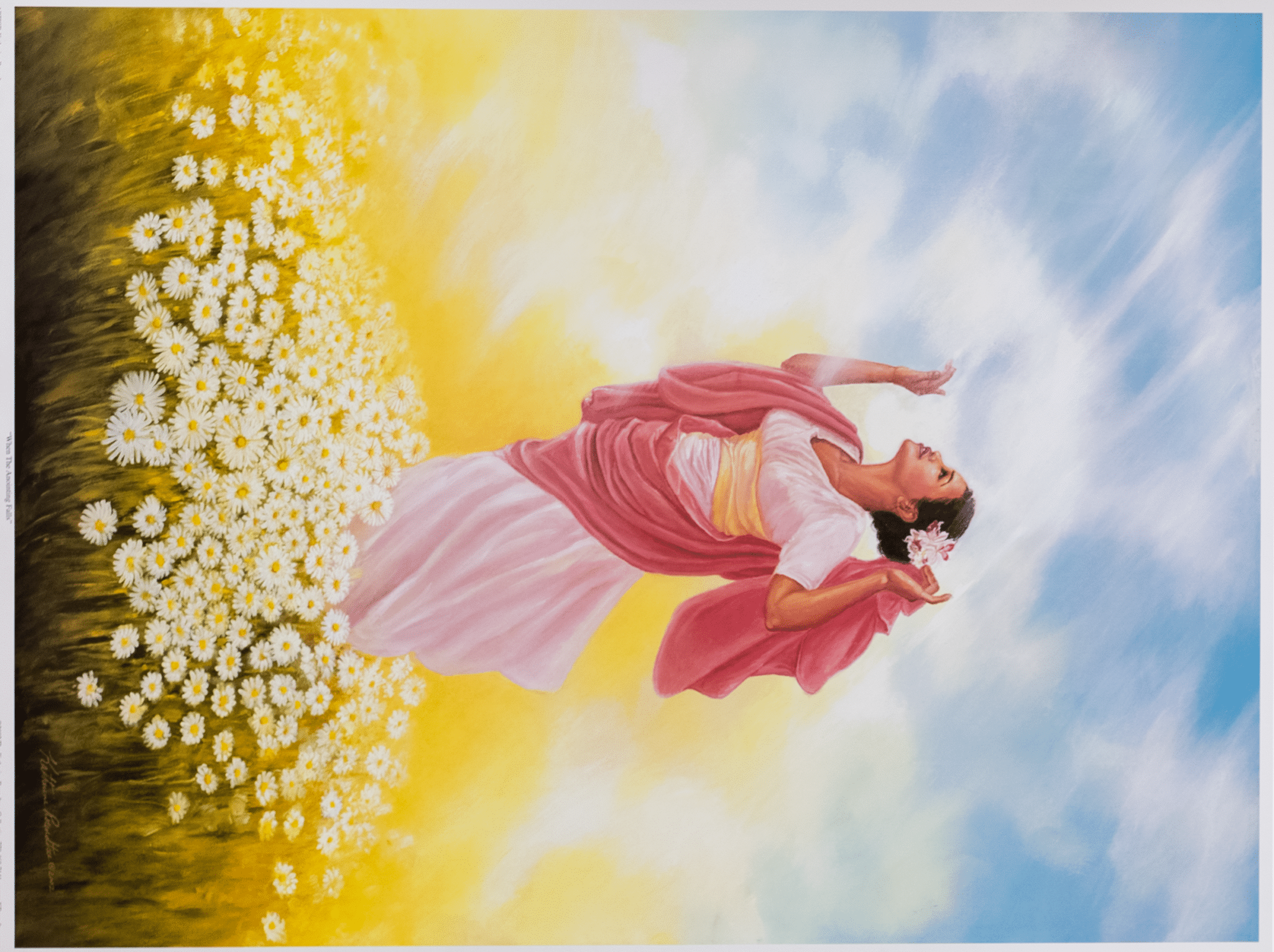 When The Anointing Falls by Roundtree, Art Poster Print for Wall, Home Decor - Image 1