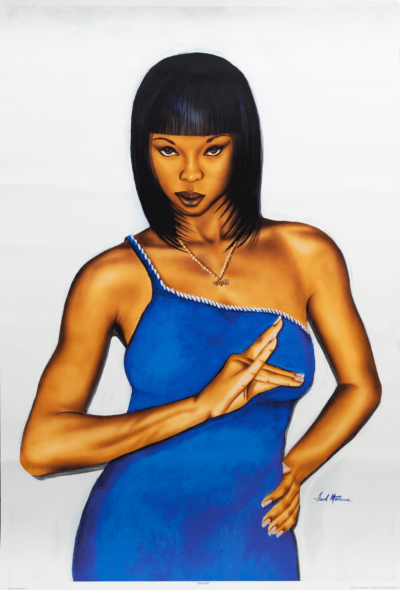 Zeta Girl art print by Fred Mathews